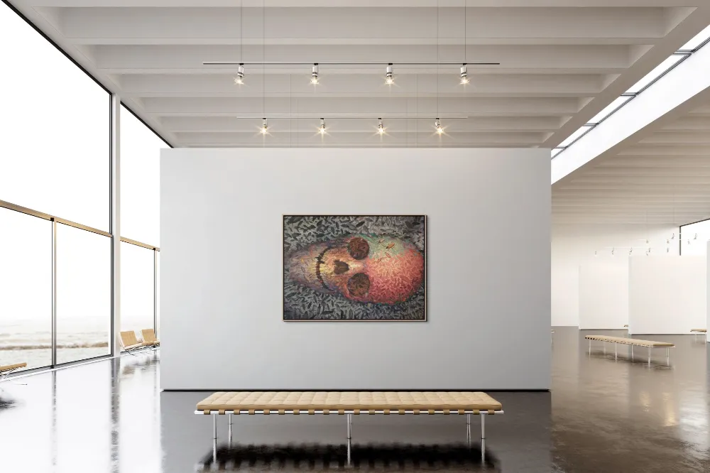 Umělec Roman Trabura – obraz Metamorfoza, akryl na plátně, 200 × 150 cm, 2023