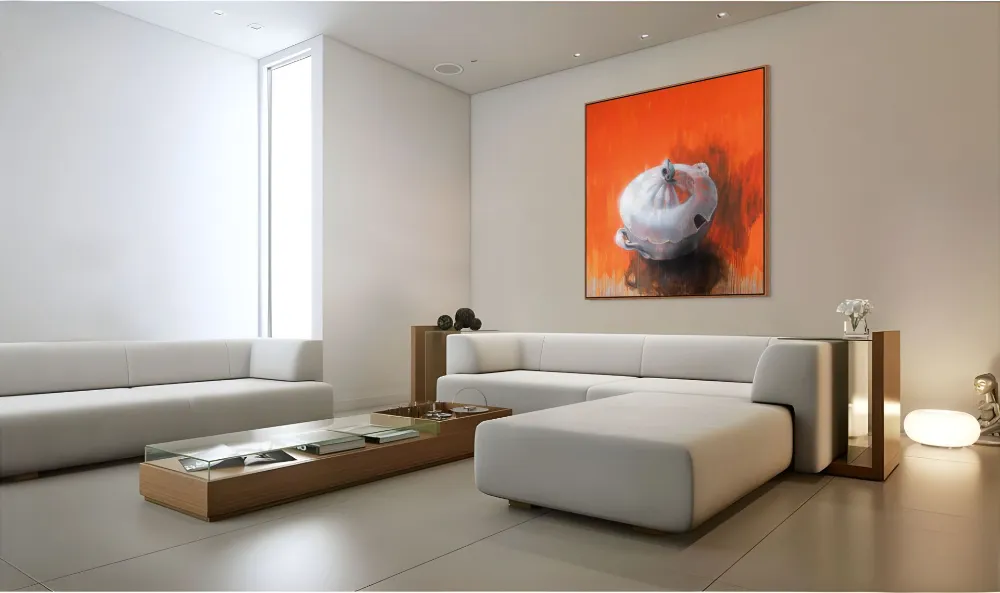 Polévková mísa – Libor Lípa, akryl na plátně, 200 × 180 cm (2021)